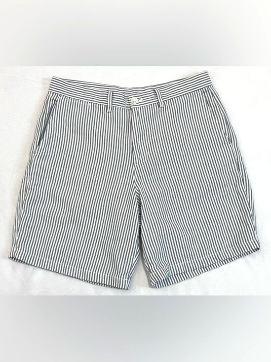 GAP Pants - GAP Women’s Men’s Unisex Gray & White Striped 8” Cotton Shorts Size 30 w Pockets